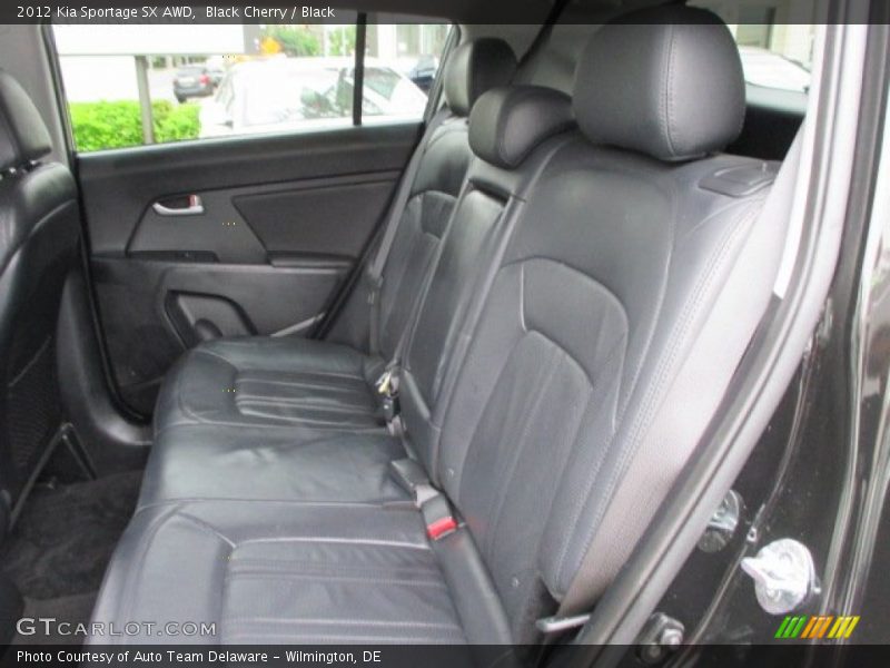 Black Cherry / Black 2012 Kia Sportage SX AWD