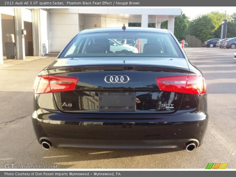 Phantom Black Pearl Effect / Nougat Brown 2013 Audi A6 3.0T quattro Sedan