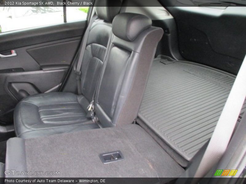 Black Cherry / Black 2012 Kia Sportage SX AWD