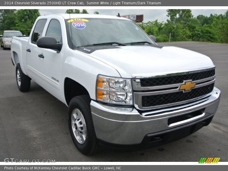 Summit White / Light Titanium/Dark Titanium 2014 Chevrolet Silverado 2500HD LT Crew Cab