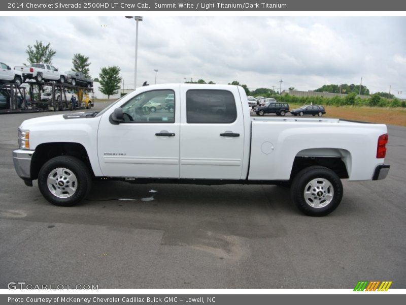 Summit White / Light Titanium/Dark Titanium 2014 Chevrolet Silverado 2500HD LT Crew Cab