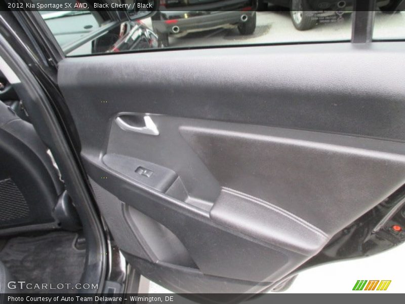 Black Cherry / Black 2012 Kia Sportage SX AWD