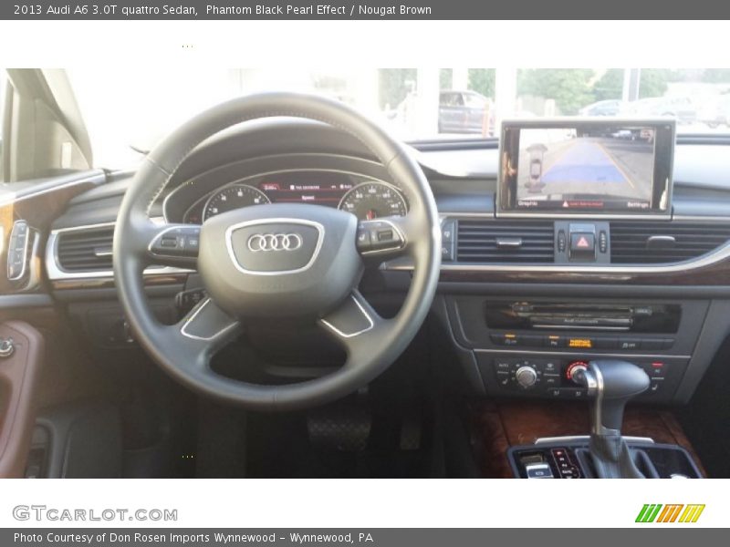 Phantom Black Pearl Effect / Nougat Brown 2013 Audi A6 3.0T quattro Sedan