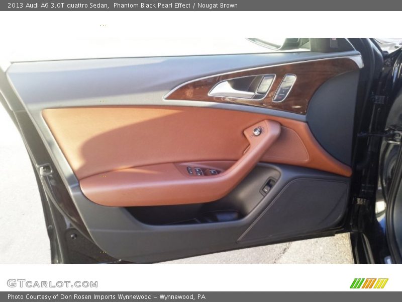 Phantom Black Pearl Effect / Nougat Brown 2013 Audi A6 3.0T quattro Sedan