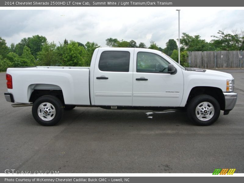 Summit White / Light Titanium/Dark Titanium 2014 Chevrolet Silverado 2500HD LT Crew Cab