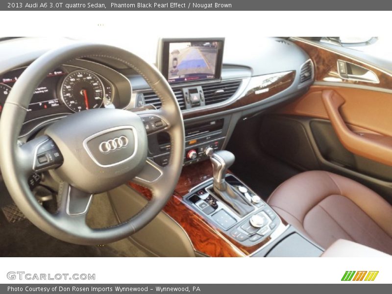 Phantom Black Pearl Effect / Nougat Brown 2013 Audi A6 3.0T quattro Sedan