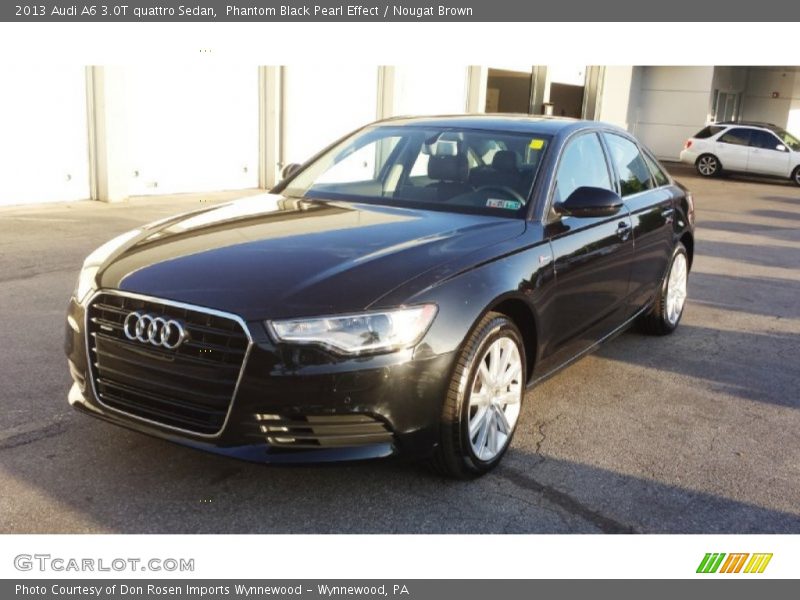 Phantom Black Pearl Effect / Nougat Brown 2013 Audi A6 3.0T quattro Sedan