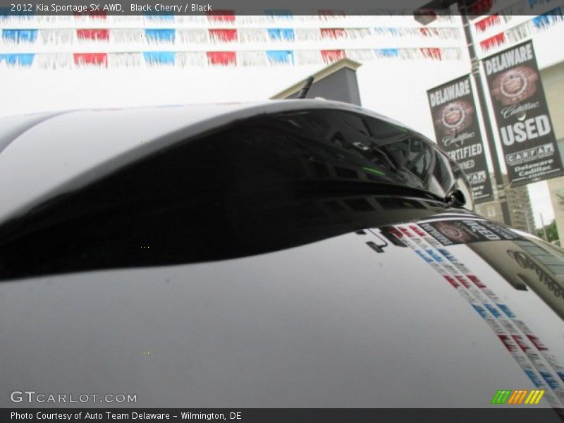 Black Cherry / Black 2012 Kia Sportage SX AWD
