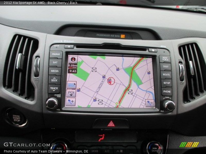 Navigation of 2012 Sportage SX AWD