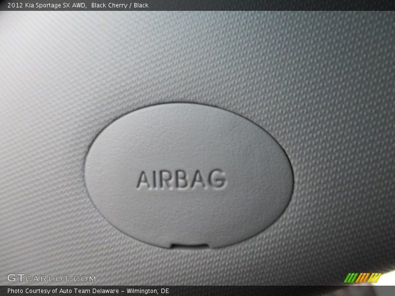 Black Cherry / Black 2012 Kia Sportage SX AWD