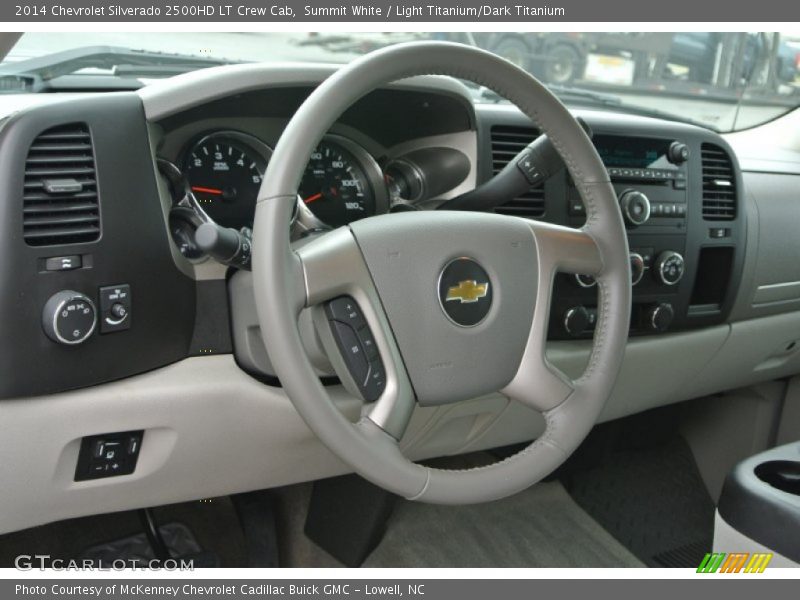 Summit White / Light Titanium/Dark Titanium 2014 Chevrolet Silverado 2500HD LT Crew Cab