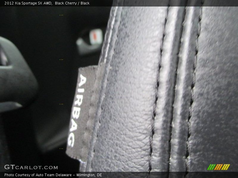 Black Cherry / Black 2012 Kia Sportage SX AWD