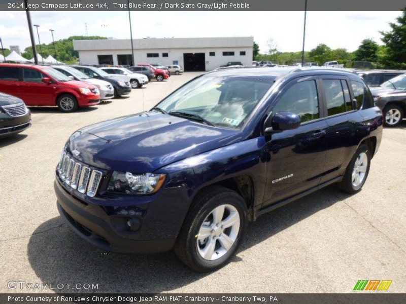 True Blue Pearl / Dark Slate Gray/Light Pebble 2014 Jeep Compass Latitude 4x4