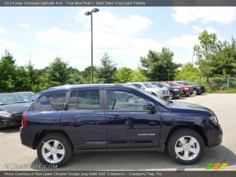 True Blue Pearl / Dark Slate Gray/Light Pebble 2014 Jeep Compass Latitude 4x4