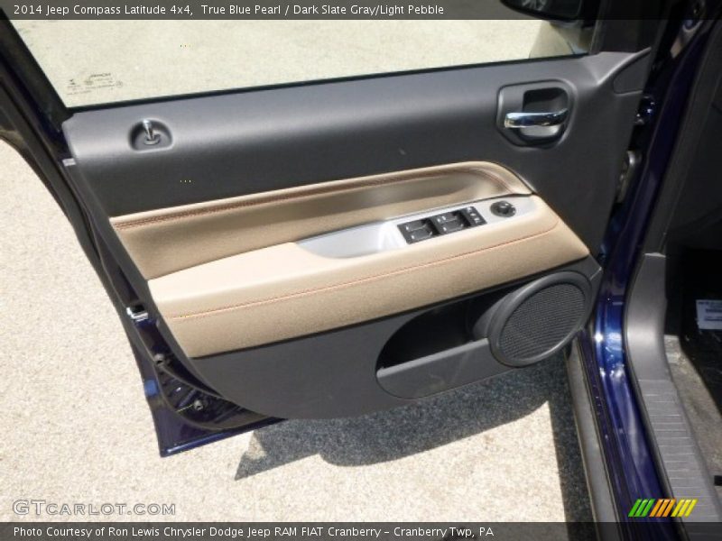 True Blue Pearl / Dark Slate Gray/Light Pebble 2014 Jeep Compass Latitude 4x4