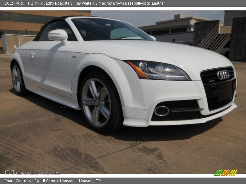Ibis white / S Madras Brown Baseball-optic Leather 2015 Audi TT 2.0T quattro Roadster