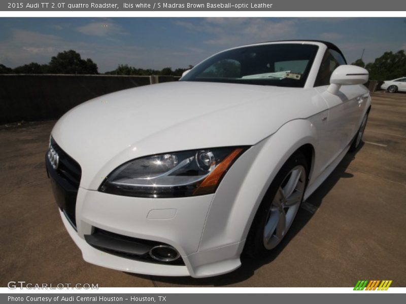 Ibis white / S Madras Brown Baseball-optic Leather 2015 Audi TT 2.0T quattro Roadster