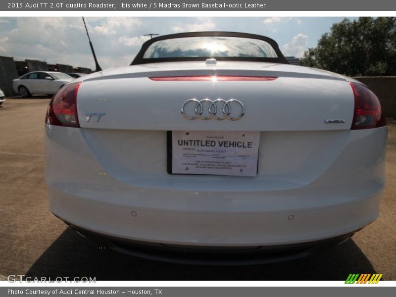 Ibis white / S Madras Brown Baseball-optic Leather 2015 Audi TT 2.0T quattro Roadster