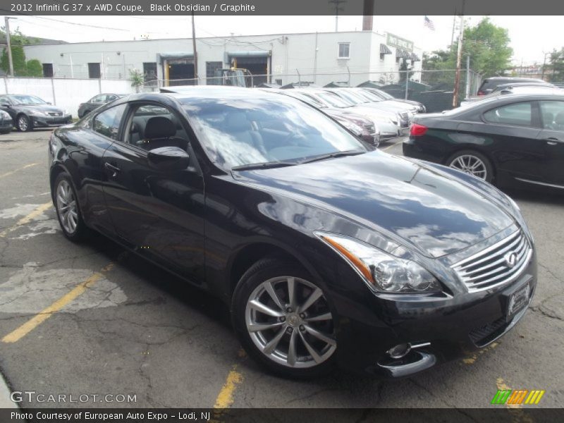 Black Obsidian / Graphite 2012 Infiniti G 37 x AWD Coupe