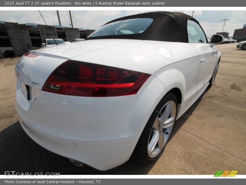 Ibis white / S Madras Brown Baseball-optic Leather 2015 Audi TT 2.0T quattro Roadster