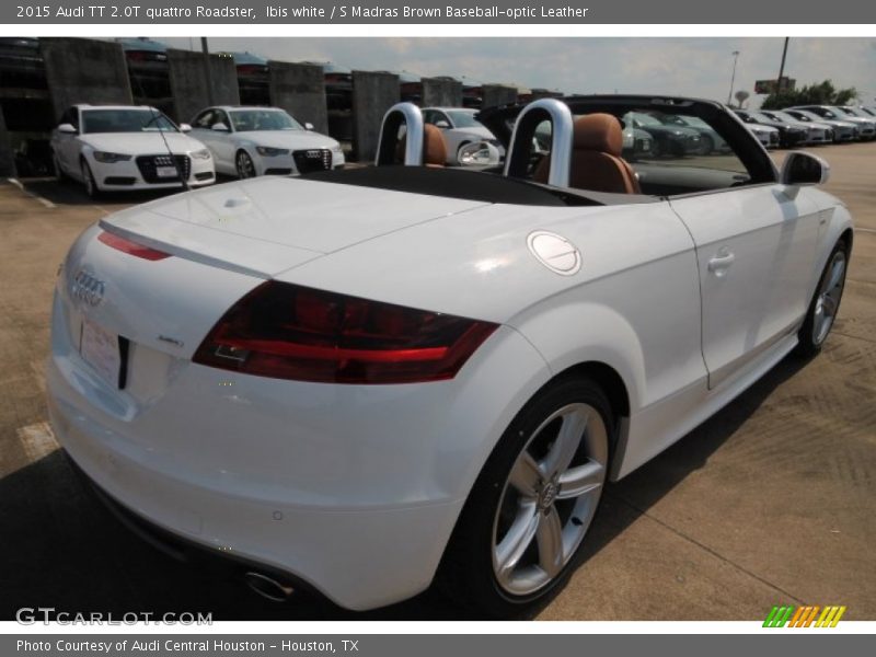 Ibis white / S Madras Brown Baseball-optic Leather 2015 Audi TT 2.0T quattro Roadster