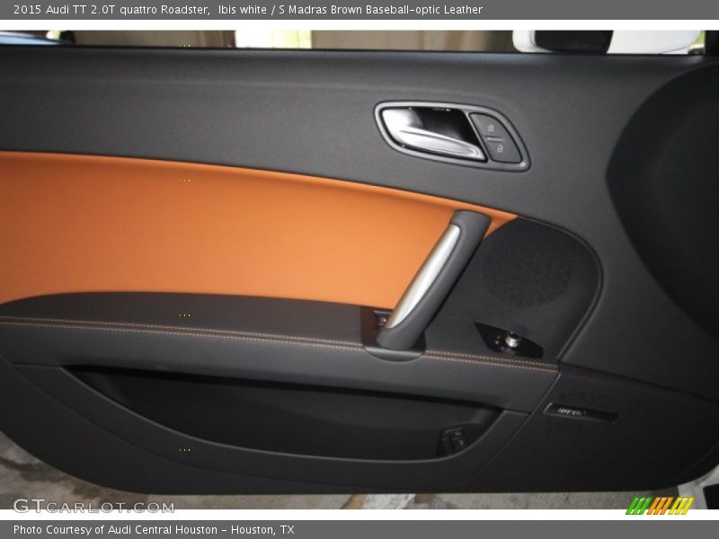 Ibis white / S Madras Brown Baseball-optic Leather 2015 Audi TT 2.0T quattro Roadster