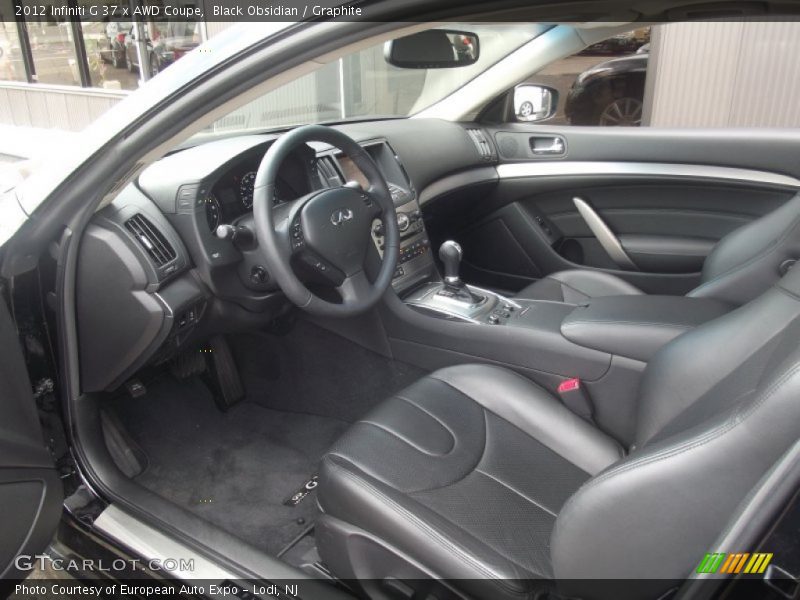 Black Obsidian / Graphite 2012 Infiniti G 37 x AWD Coupe