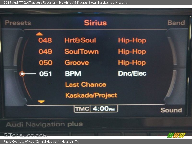 Ibis white / S Madras Brown Baseball-optic Leather 2015 Audi TT 2.0T quattro Roadster