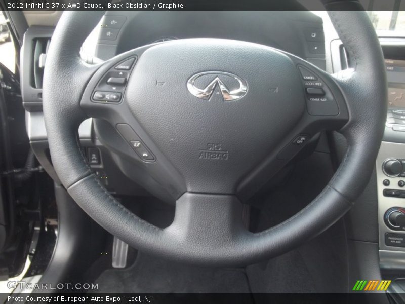 Black Obsidian / Graphite 2012 Infiniti G 37 x AWD Coupe