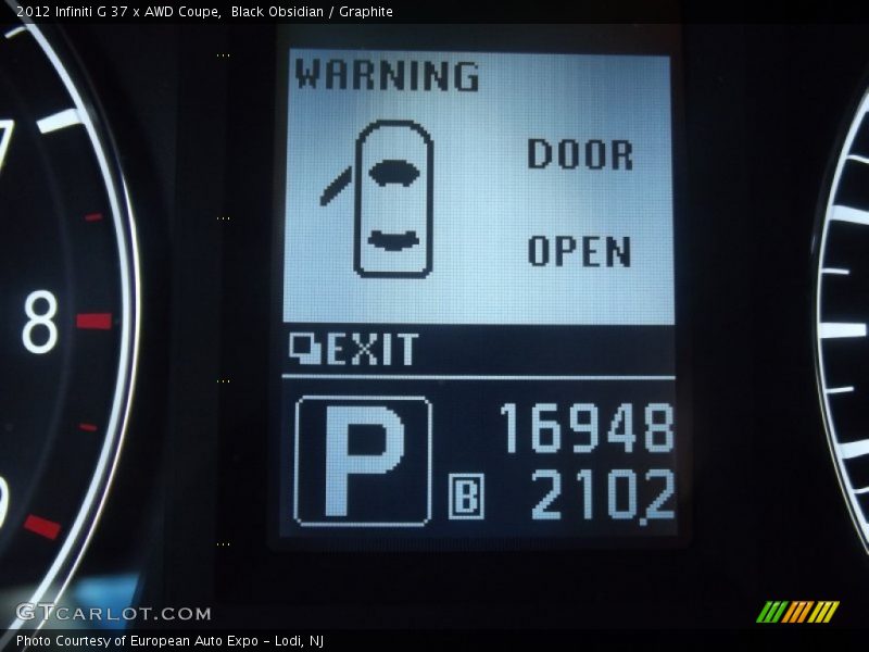 Black Obsidian / Graphite 2012 Infiniti G 37 x AWD Coupe