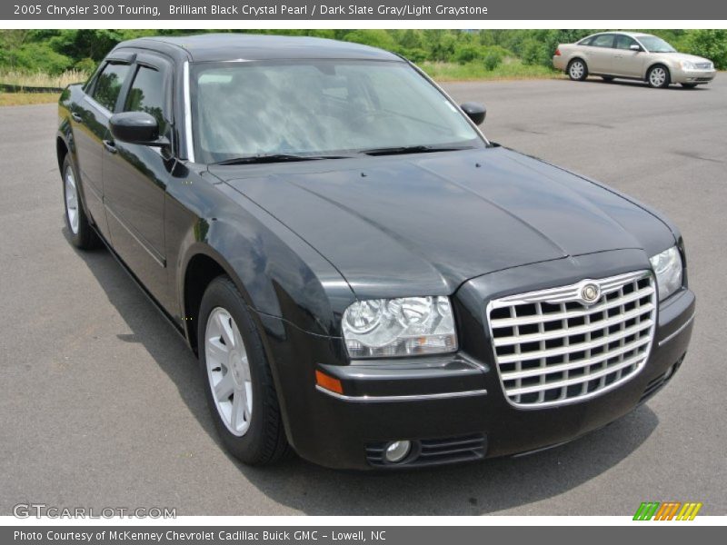 Brilliant Black Crystal Pearl / Dark Slate Gray/Light Graystone 2005 Chrysler 300 Touring