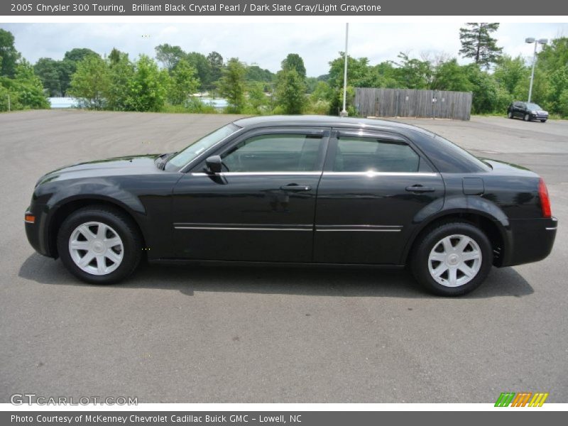 Brilliant Black Crystal Pearl / Dark Slate Gray/Light Graystone 2005 Chrysler 300 Touring
