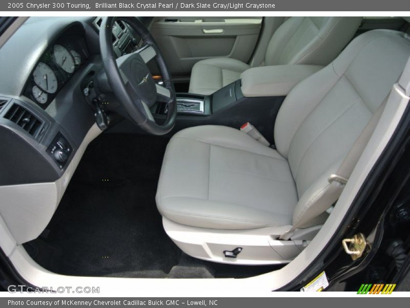 Brilliant Black Crystal Pearl / Dark Slate Gray/Light Graystone 2005 Chrysler 300 Touring