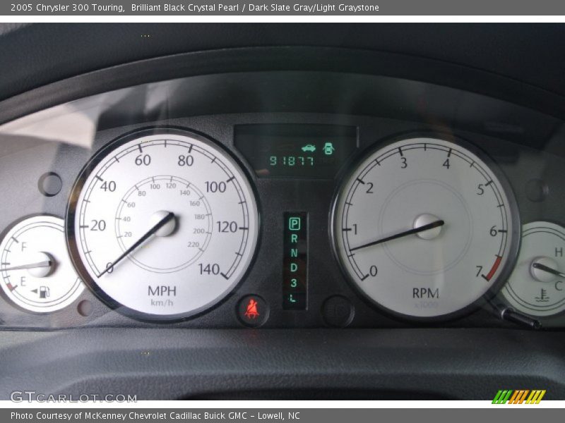 Brilliant Black Crystal Pearl / Dark Slate Gray/Light Graystone 2005 Chrysler 300 Touring