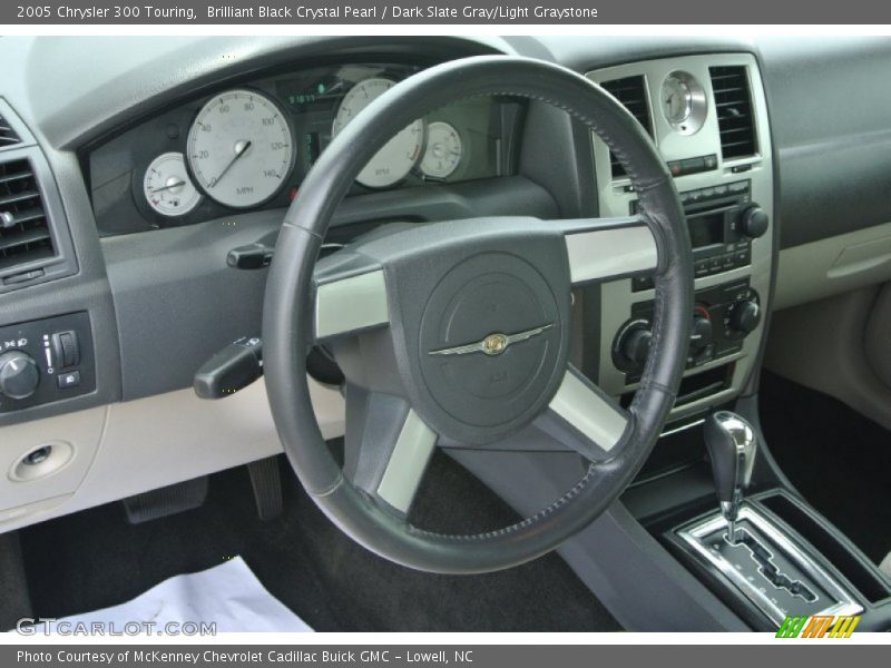 Brilliant Black Crystal Pearl / Dark Slate Gray/Light Graystone 2005 Chrysler 300 Touring
