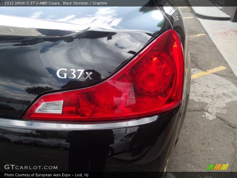 Black Obsidian / Graphite 2012 Infiniti G 37 x AWD Coupe