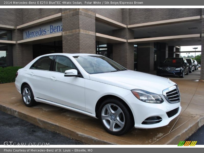 Polar White / Silk Beige/Espresso Brown 2014 Mercedes-Benz E E250 BlueTEC 4Matic Sedan