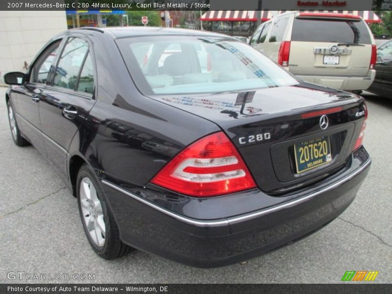 Capri Blue Metallic / Stone 2007 Mercedes-Benz C 280 4Matic Luxury
