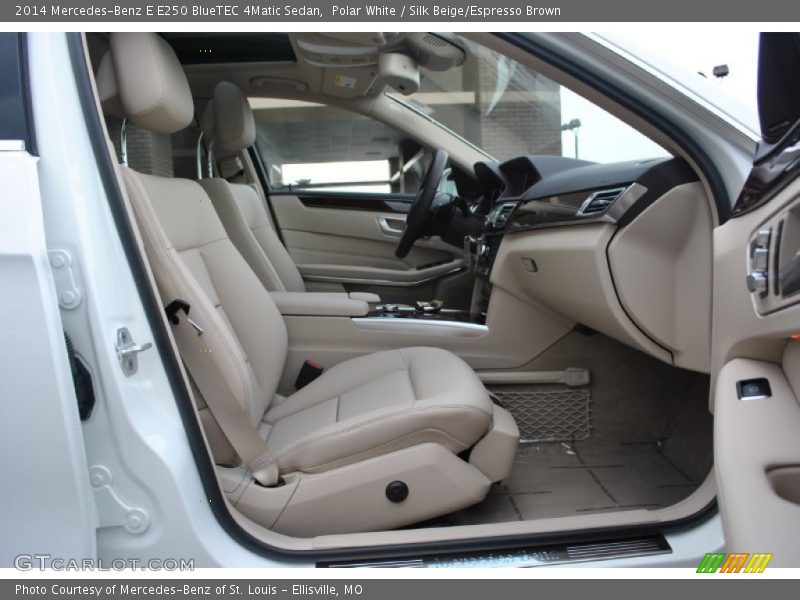 Polar White / Silk Beige/Espresso Brown 2014 Mercedes-Benz E E250 BlueTEC 4Matic Sedan