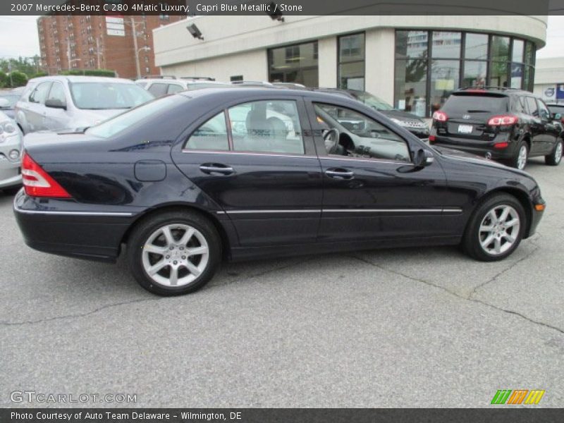 Capri Blue Metallic / Stone 2007 Mercedes-Benz C 280 4Matic Luxury