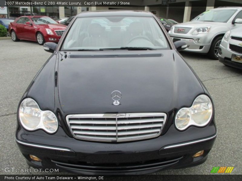 Capri Blue Metallic / Stone 2007 Mercedes-Benz C 280 4Matic Luxury