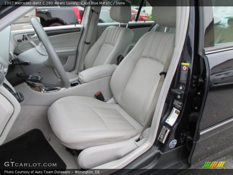Capri Blue Metallic / Stone 2007 Mercedes-Benz C 280 4Matic Luxury