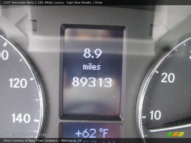 Capri Blue Metallic / Stone 2007 Mercedes-Benz C 280 4Matic Luxury