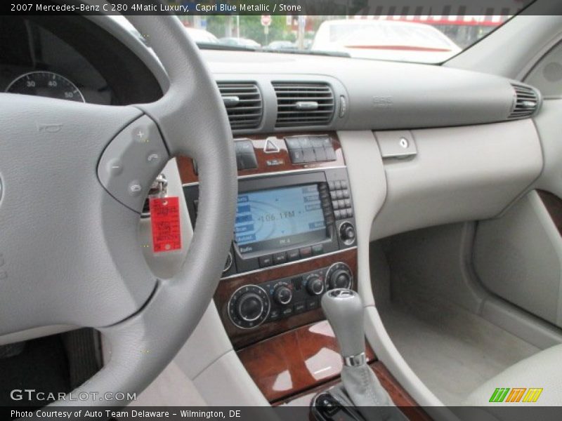 Capri Blue Metallic / Stone 2007 Mercedes-Benz C 280 4Matic Luxury