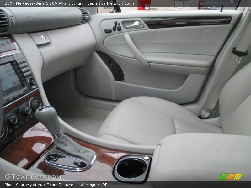 Capri Blue Metallic / Stone 2007 Mercedes-Benz C 280 4Matic Luxury