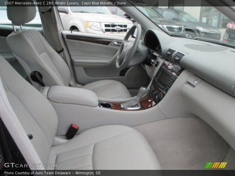 Capri Blue Metallic / Stone 2007 Mercedes-Benz C 280 4Matic Luxury