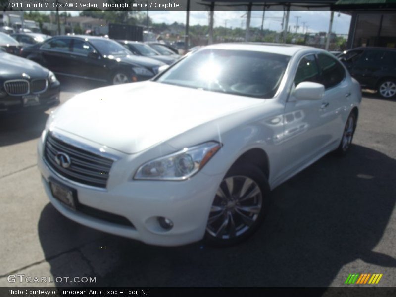 Moonlight White / Graphite 2011 Infiniti M 37x AWD Sedan