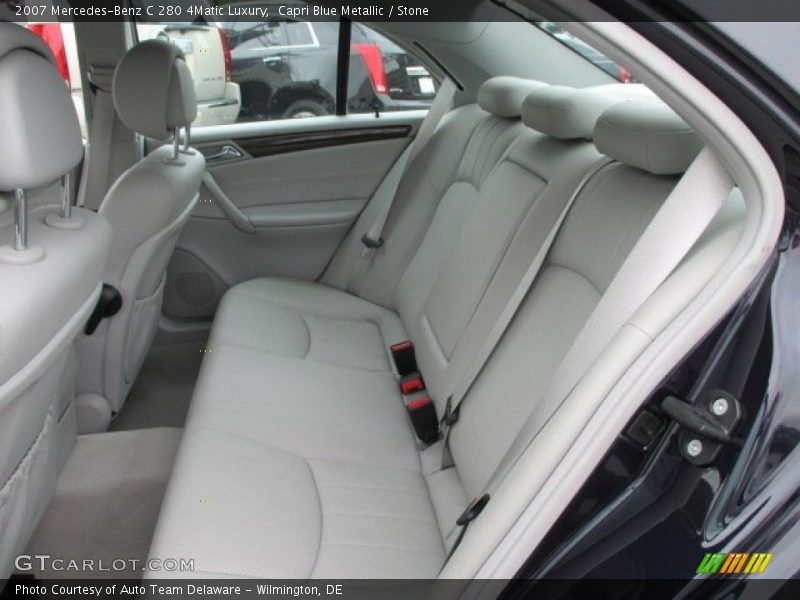 Capri Blue Metallic / Stone 2007 Mercedes-Benz C 280 4Matic Luxury