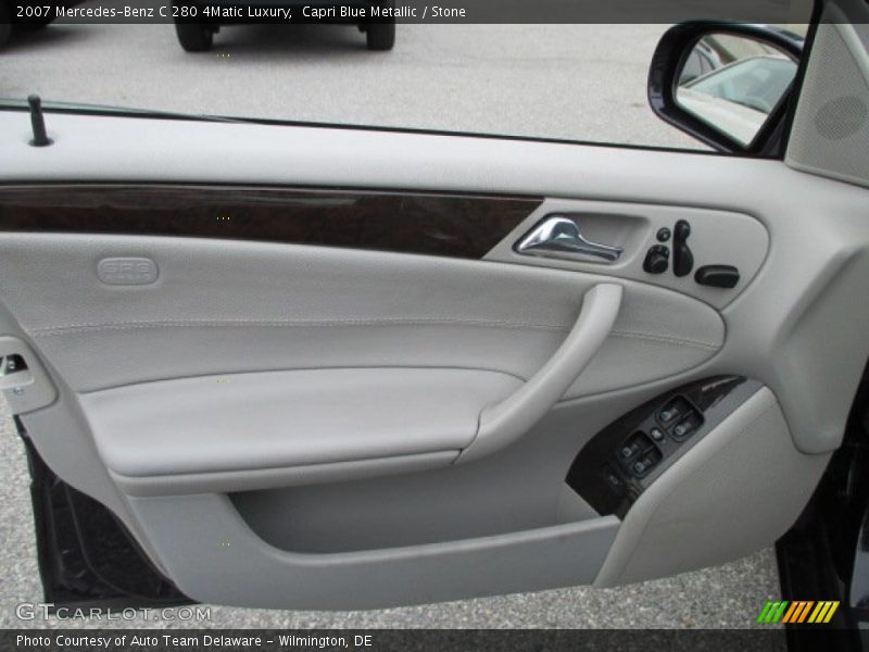 Capri Blue Metallic / Stone 2007 Mercedes-Benz C 280 4Matic Luxury
