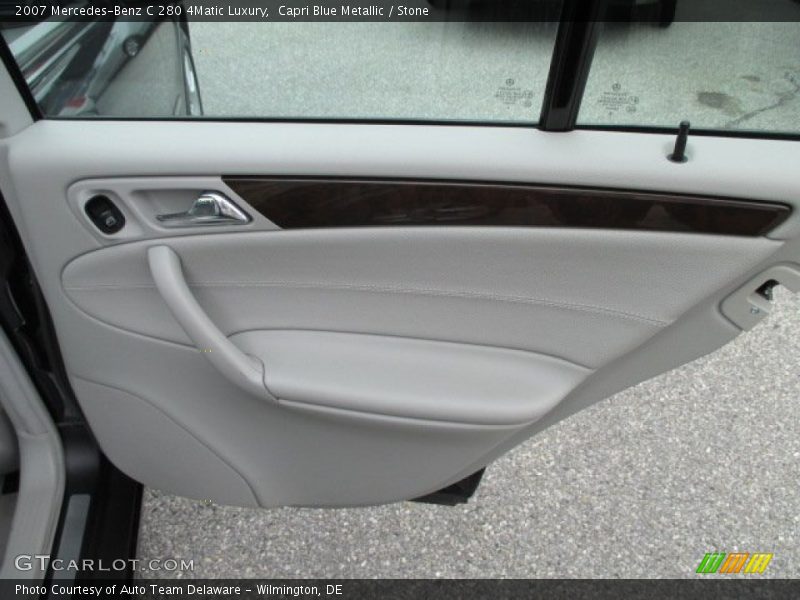 Capri Blue Metallic / Stone 2007 Mercedes-Benz C 280 4Matic Luxury